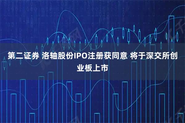 第二证券 洛轴股份IPO注册获同意 将于深交所创业板上市